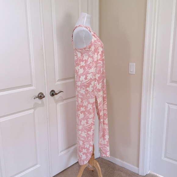 L Space Nicola Pink And White Floral Paradise Blooms Swim Cover Up Dress Small - Picture 6 of 11